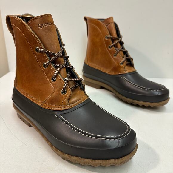 NWOT Quoddy x Sperry Field Boot Duck Cavalier Whiskey Leather Waterproof Sole 11 - Picture 5 of 13